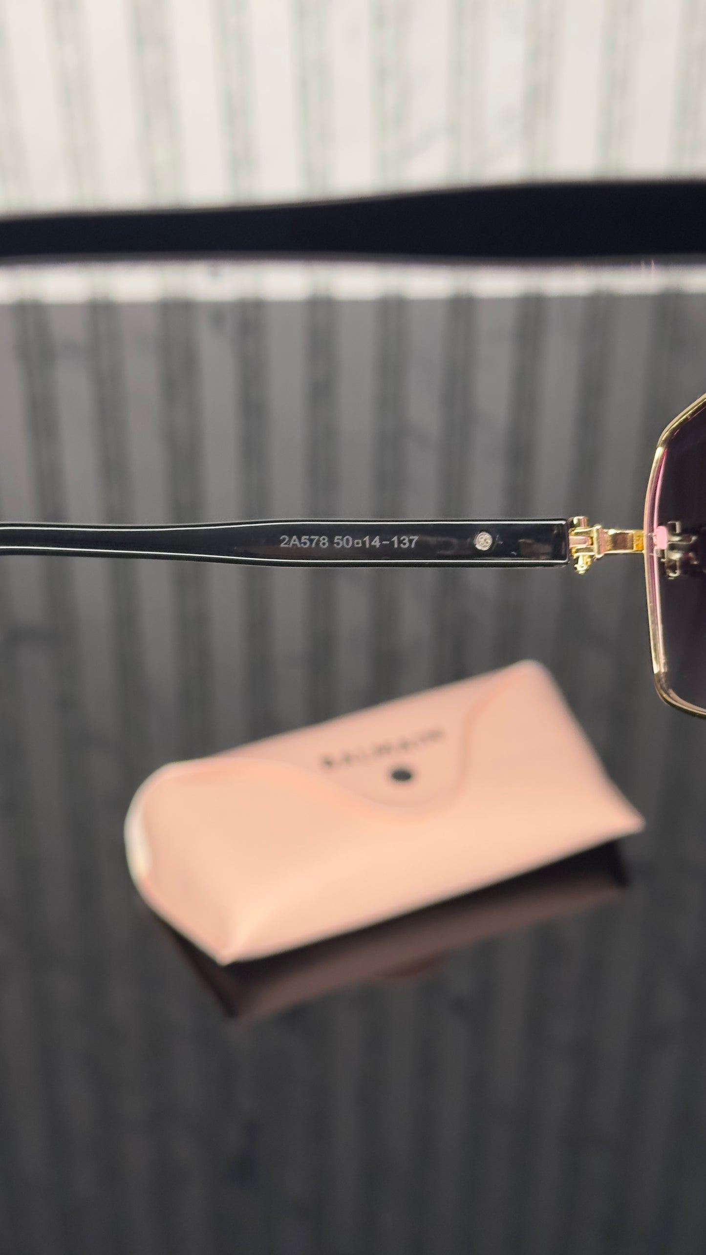 Balmain Gold Purple Aviator