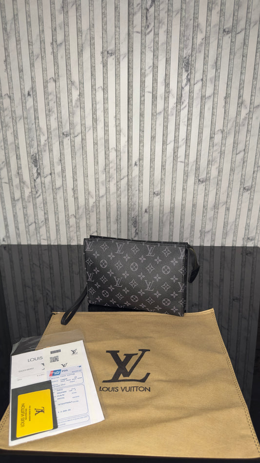 Louis Vuitton Pochette Monogram Eclipse Canvas