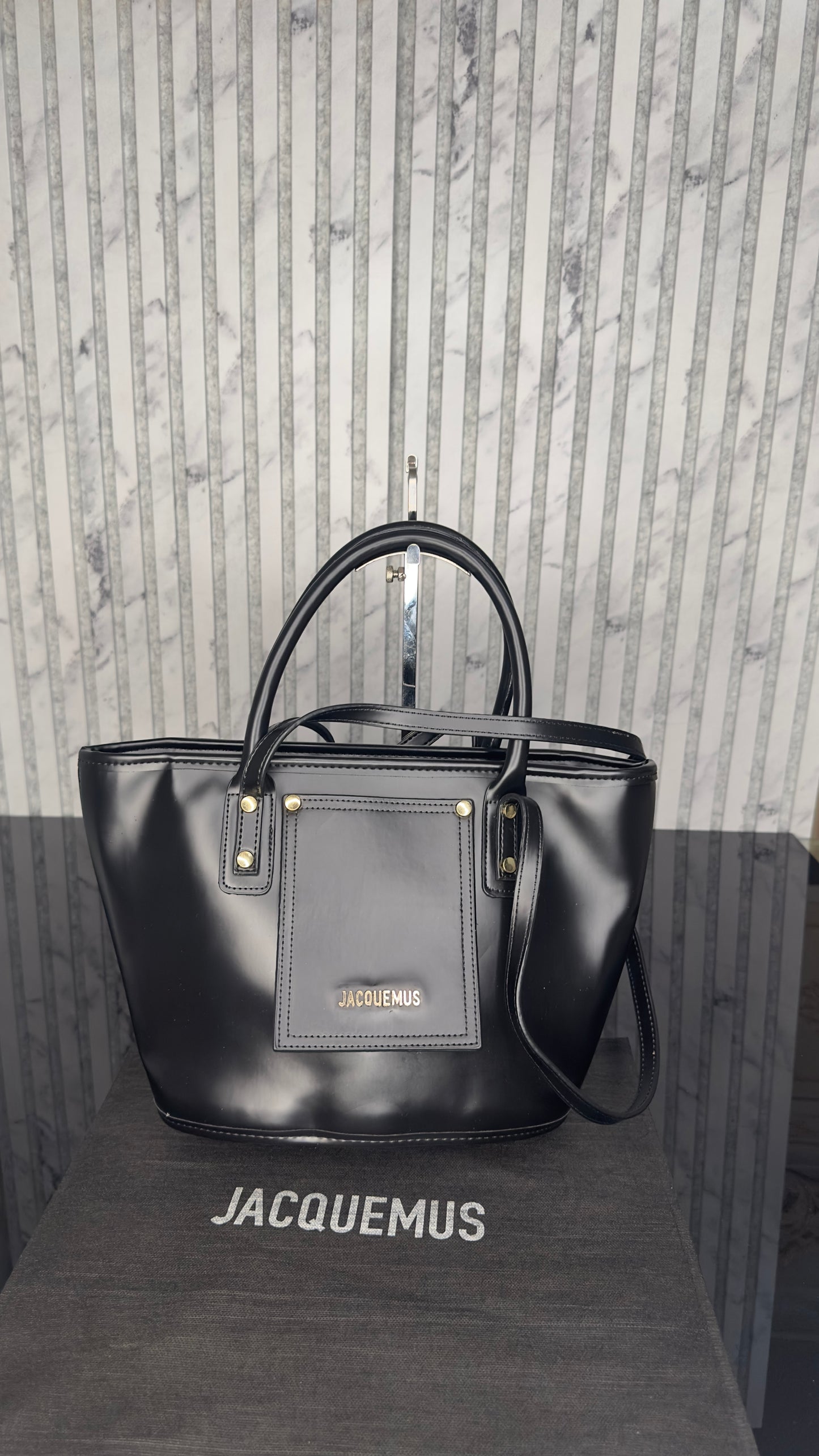 Jacquemus Le Grand Bambino Tote Bag – Black