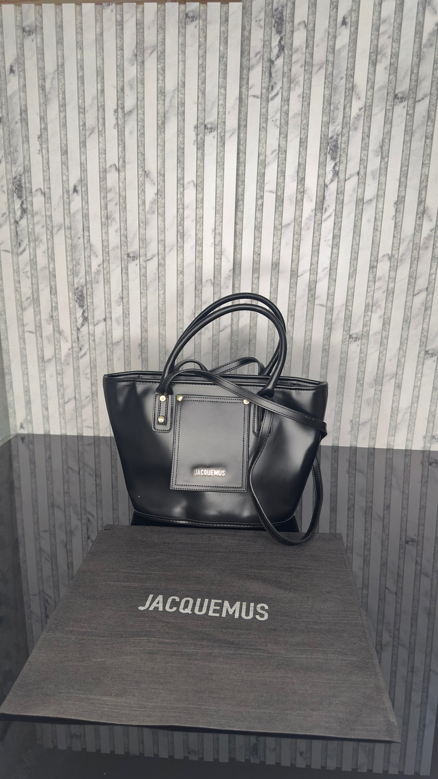 Jacquemus Le Grand Bambino Tote Bag – Black