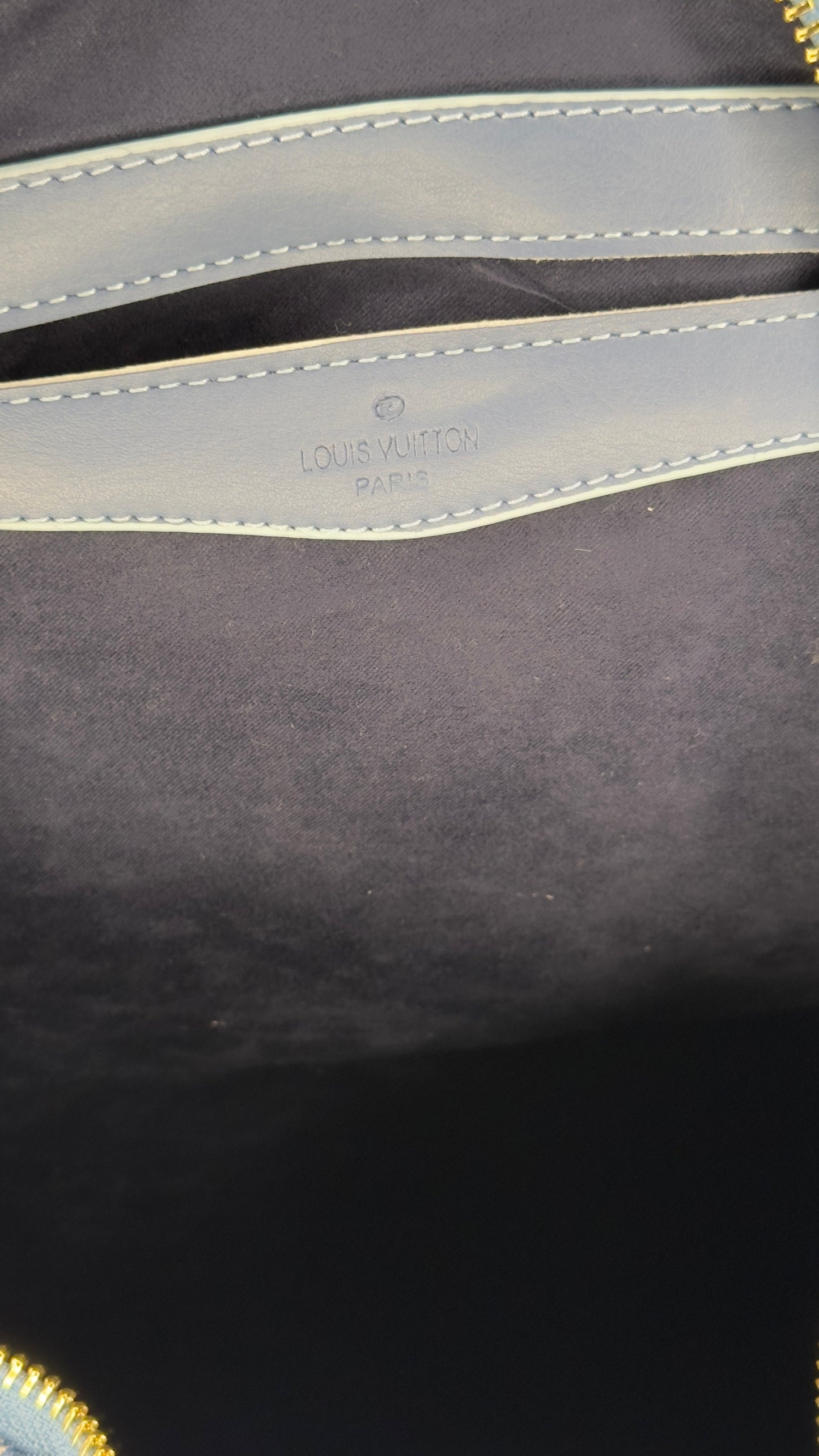 Louis Vuitton Keepall Bandoulière 45 Blue Monogram Tapestry Denim