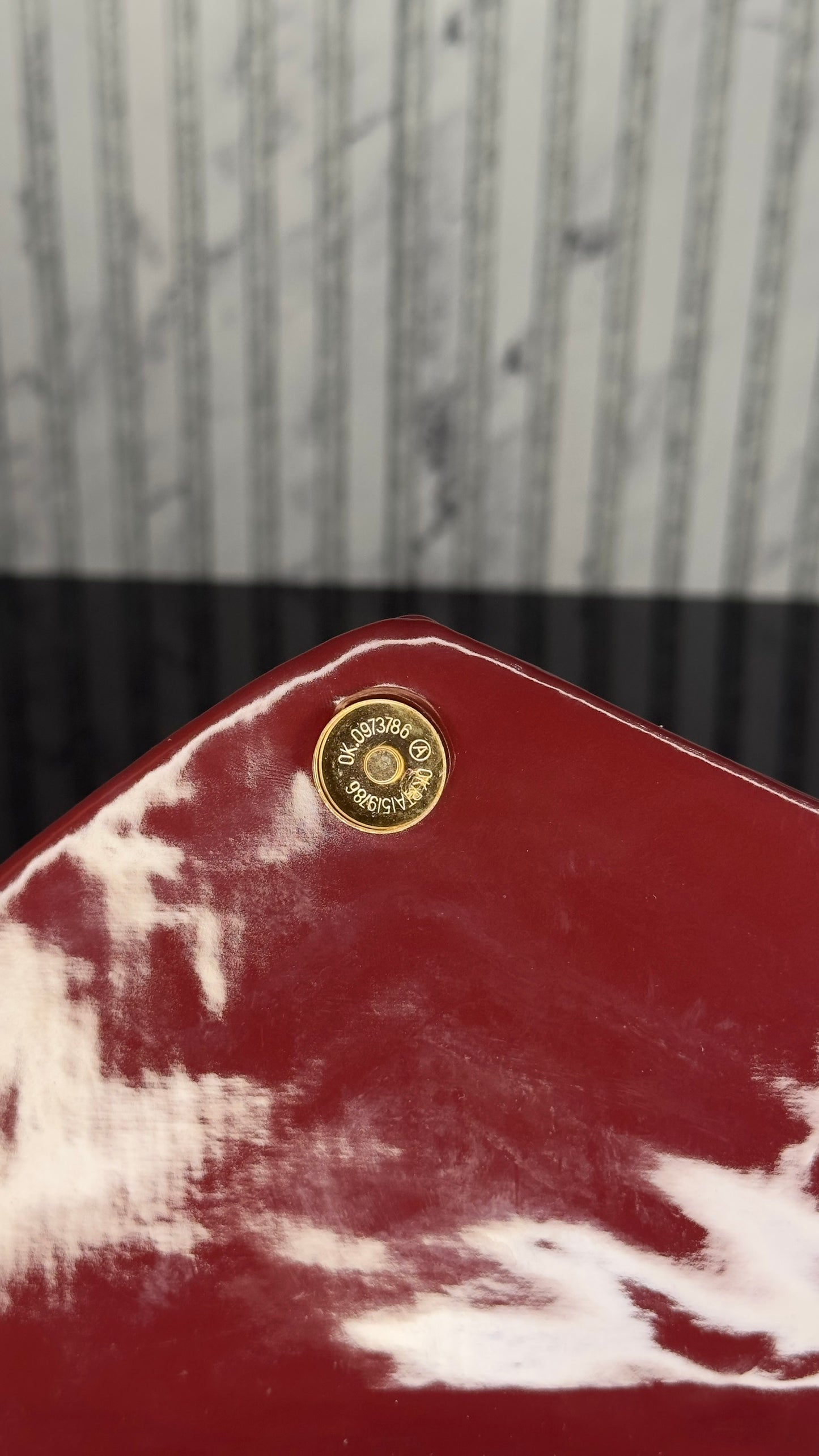 Yves Saint Laurent LouLou Large Patent Bordeaux Chain Bag