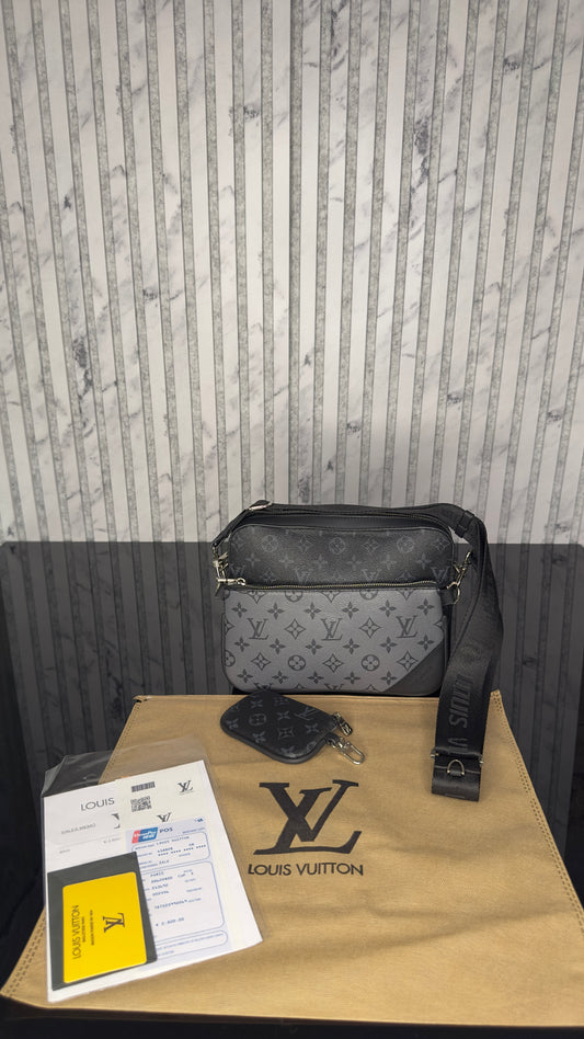Louis Vuitton Avenue Sling Bag Monogram Eclipse Reverse Canvas