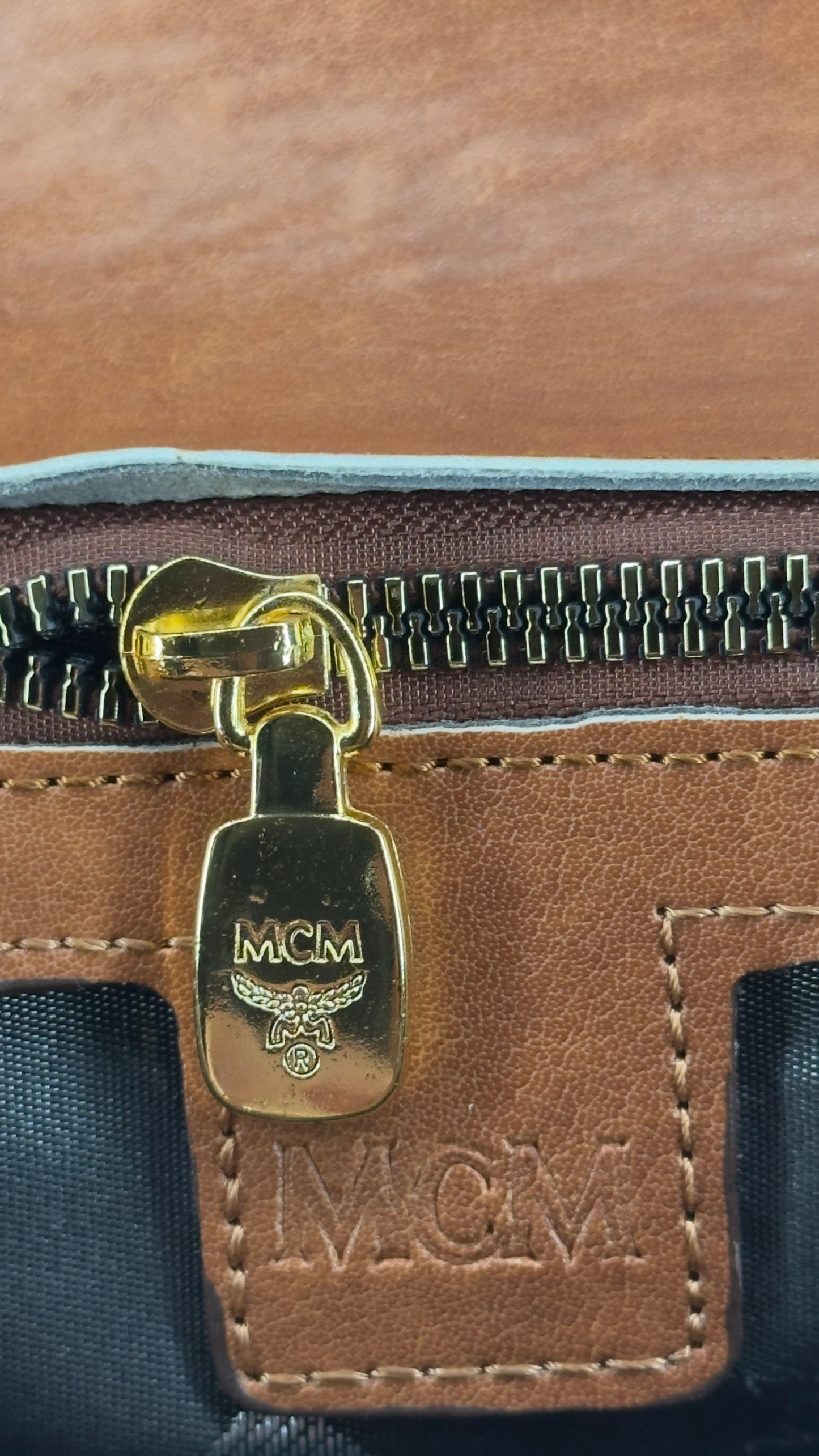 MCM Patricia Crossbody Cognac