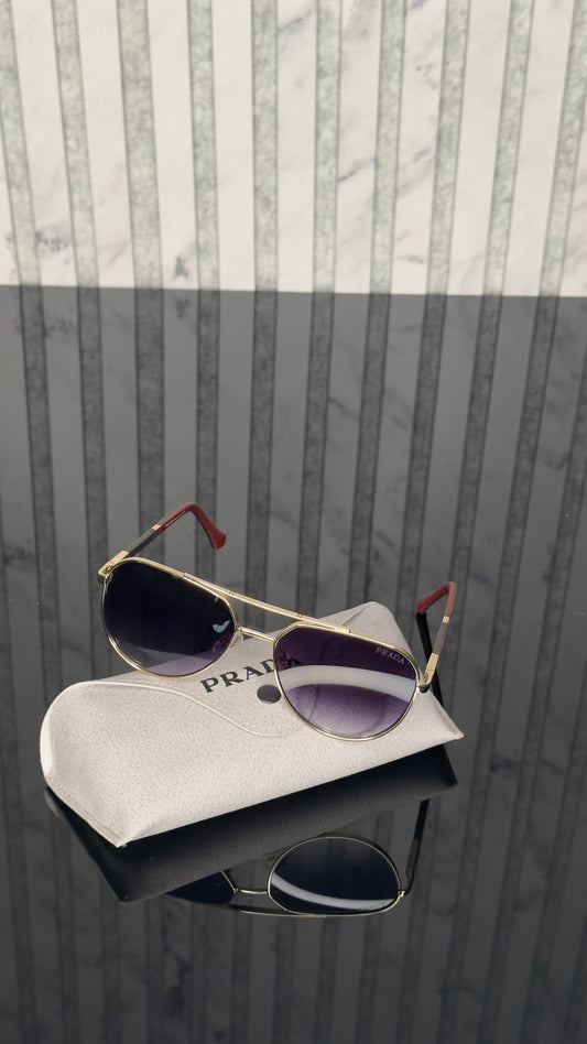 Prada Gold Aviator Classic