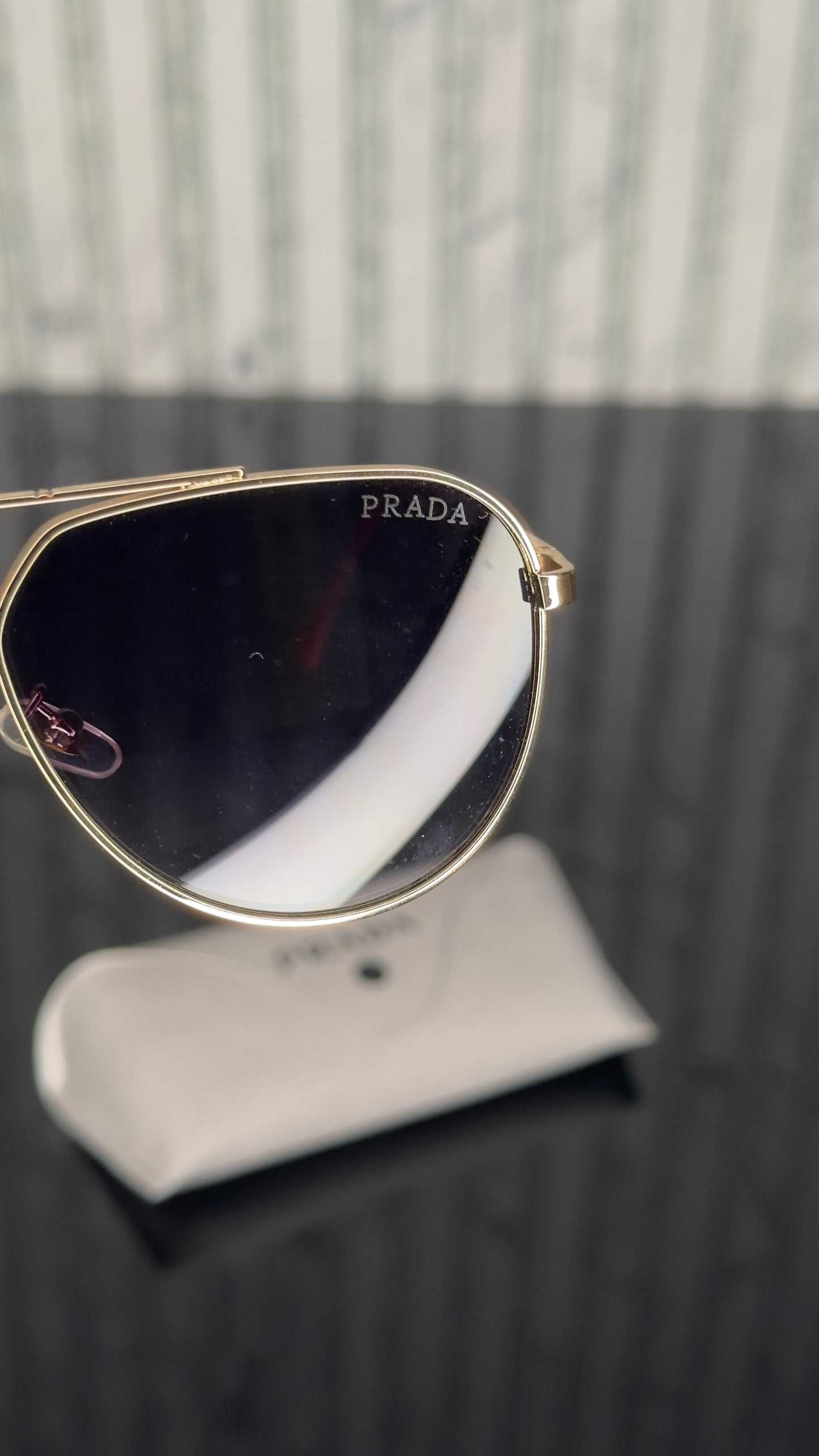 Prada Gold Aviator Classic