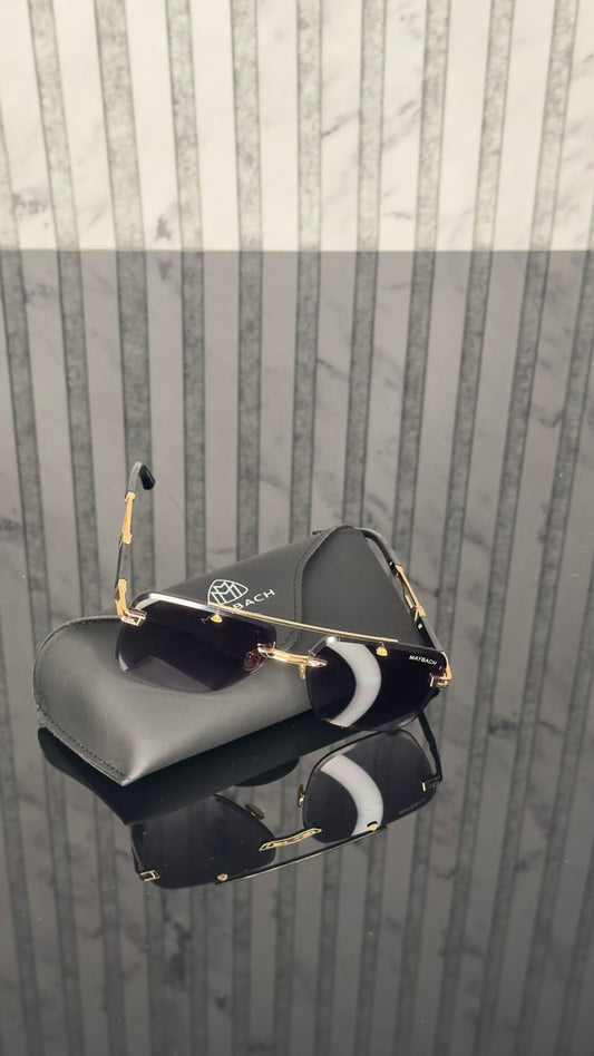 Maybach Gold Rimless Vision