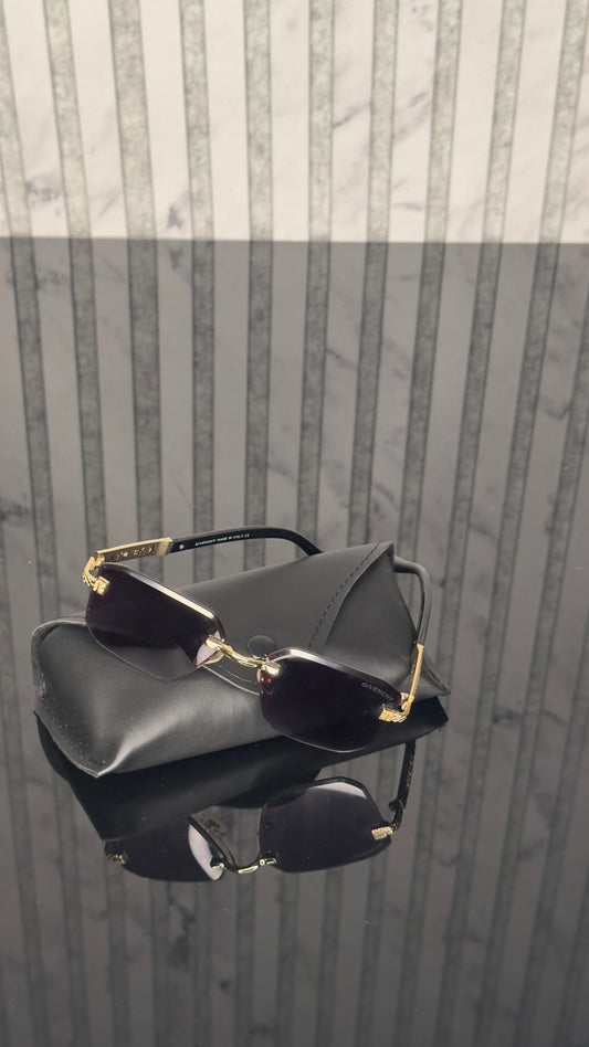 Givenchy Gold Purple Rimless