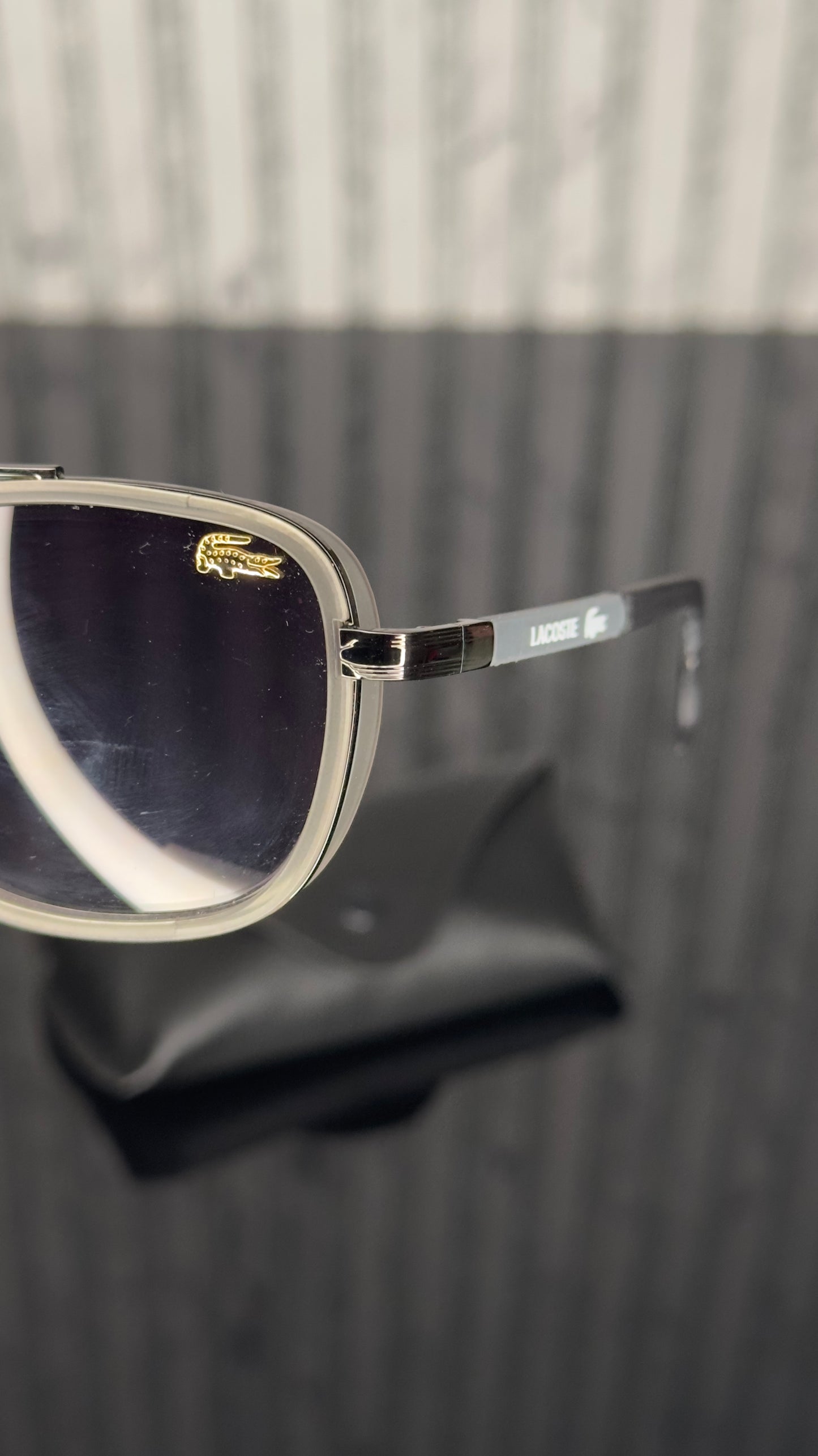 Lacoste Silver Grey Square