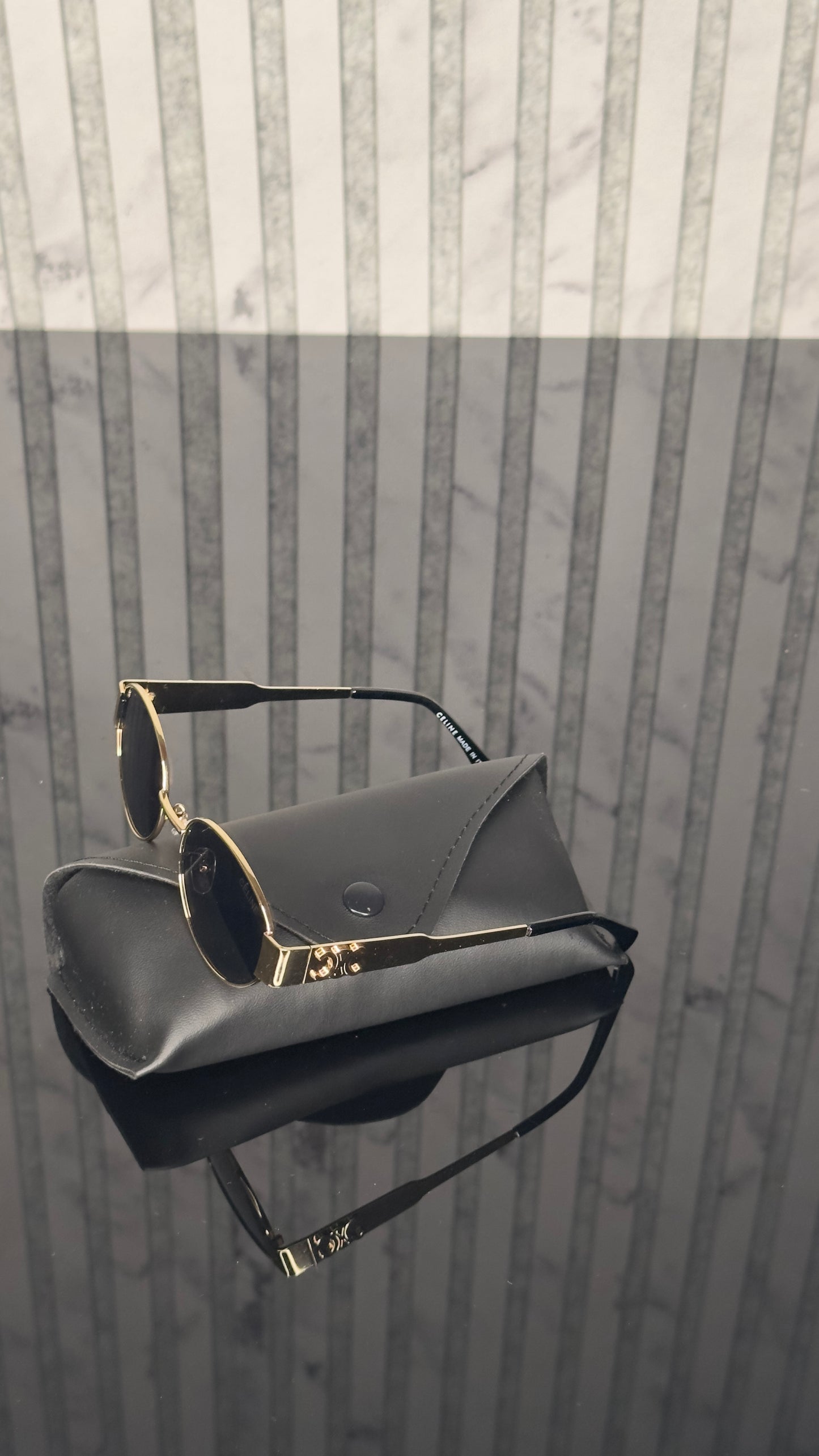 Celine Gold Oval Classic