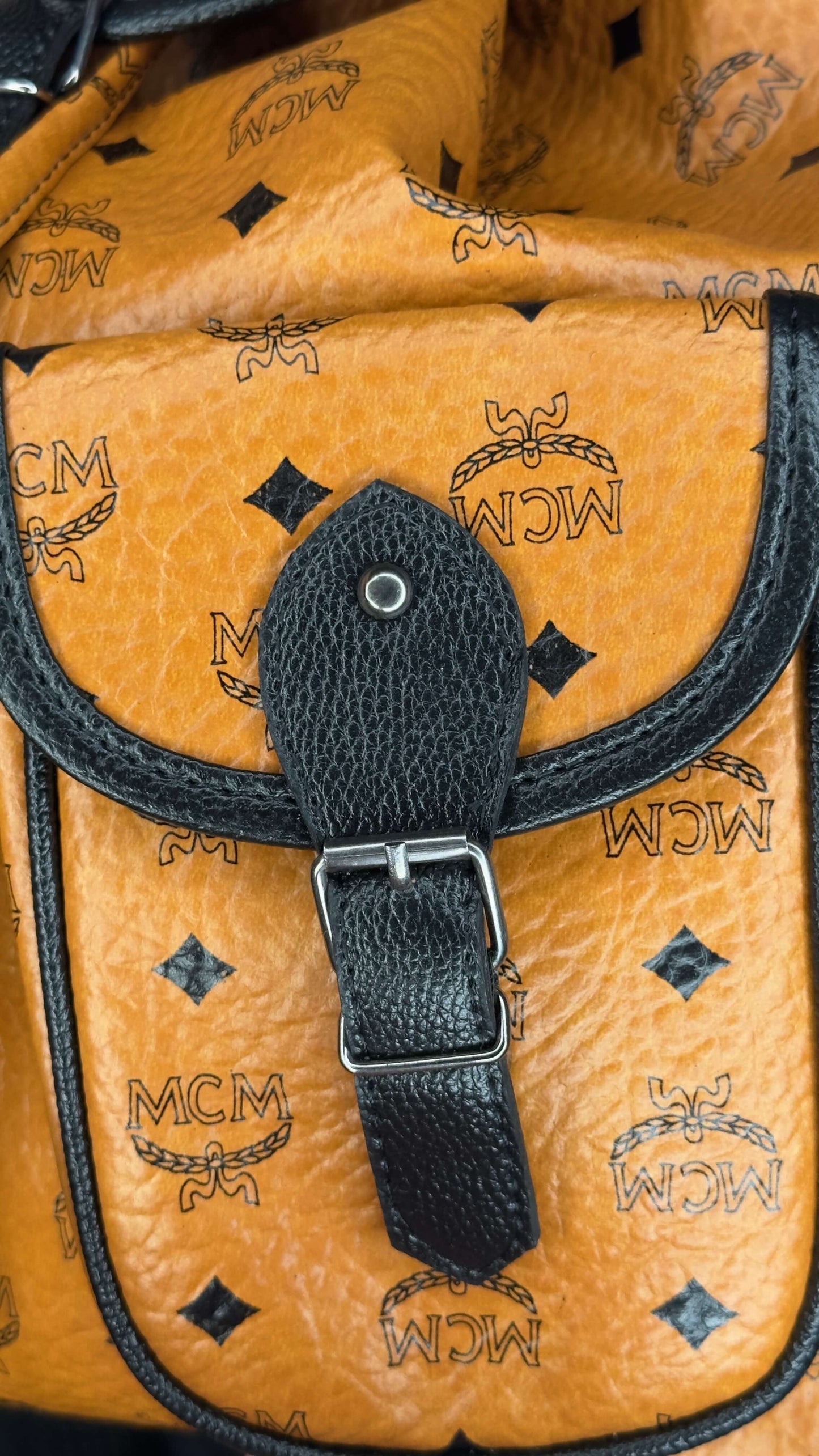 MCM Cognac Visetos Backpack