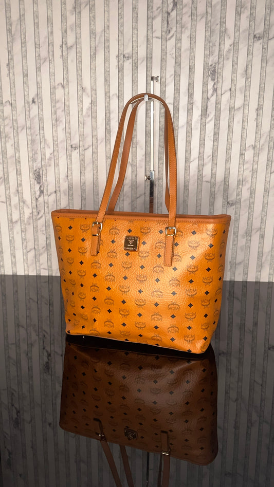 MCM Liz Shopper Cognac Visetos