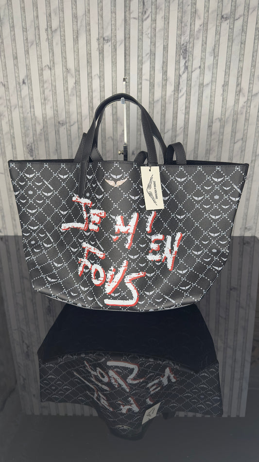 Zadig & Voltaire Je M’en Fous Tote Bag Black