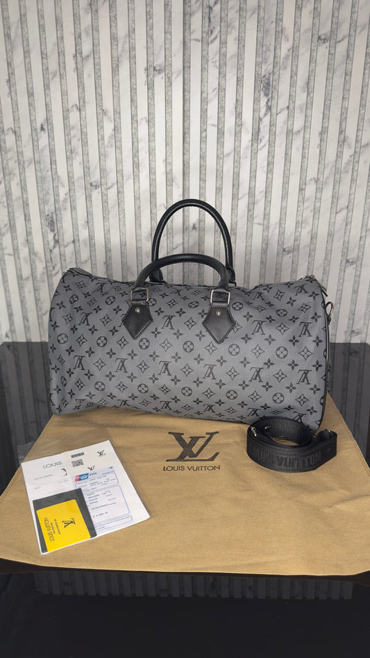 Louis Vuitton Keepall Bandoulière 45 Monogram Eclipse Reverse Canvas
