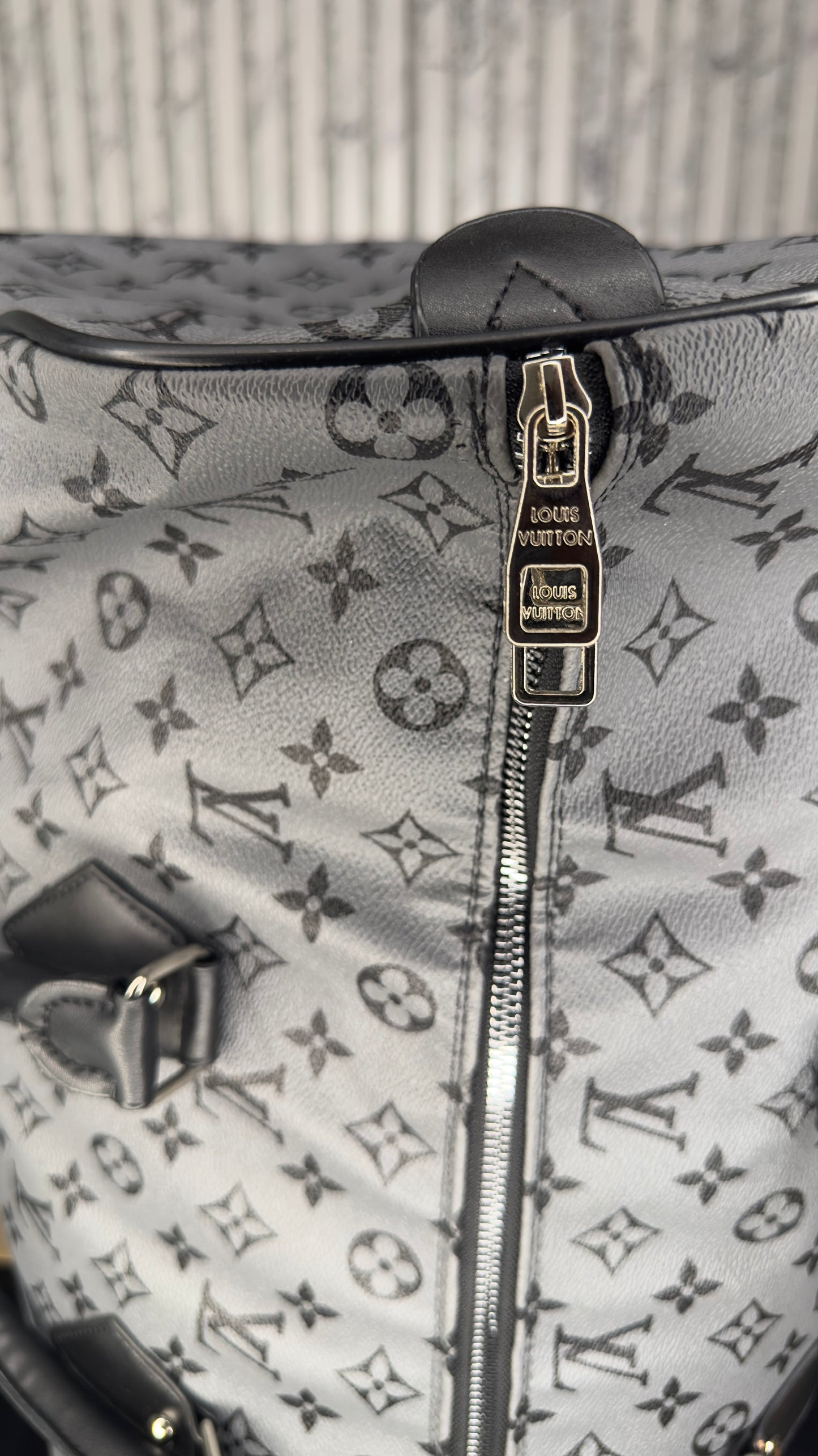 Louis Vuitton Keepall Bandoulière 45 Monogram Eclipse Reverse Canvas