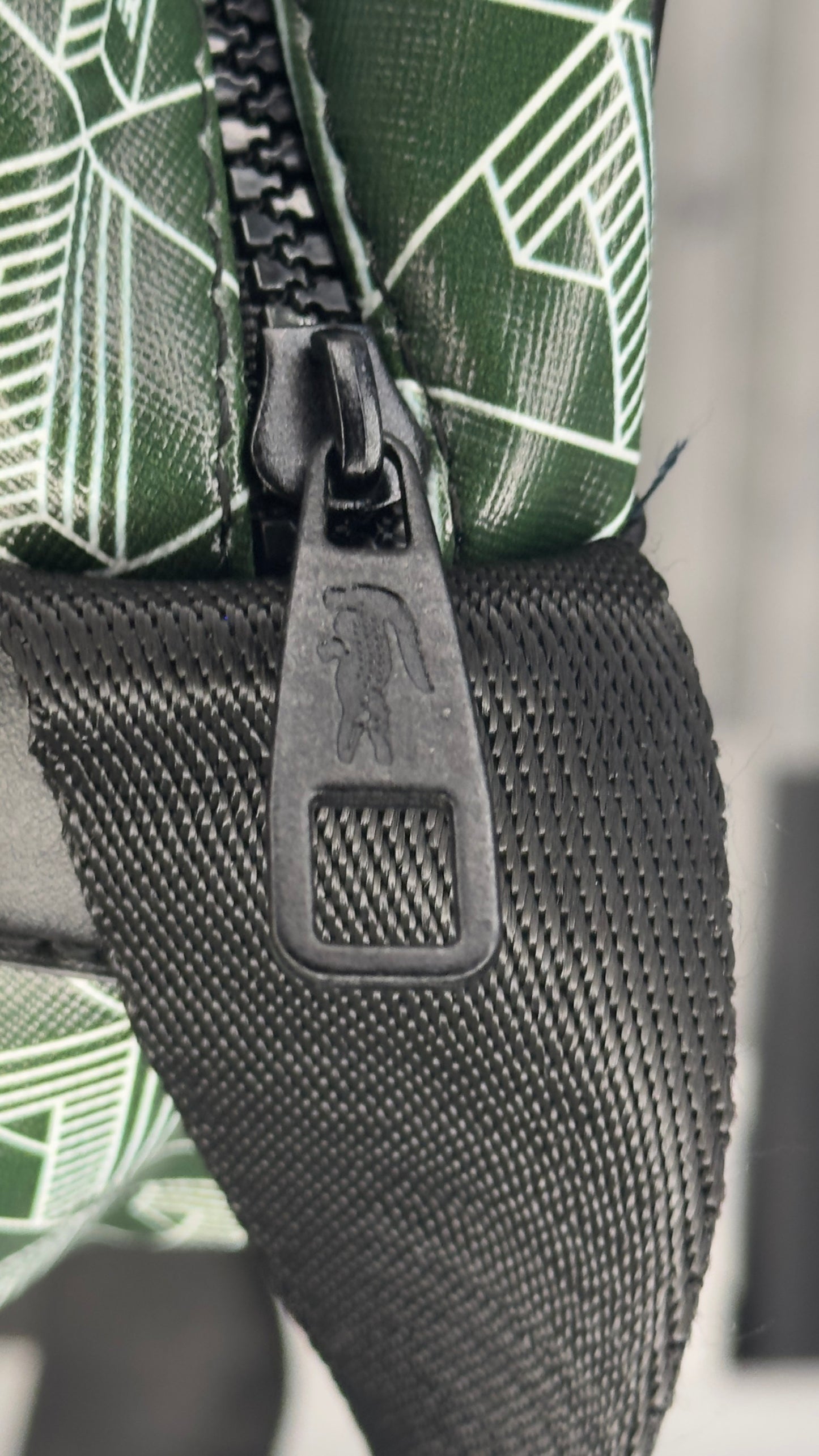 Lacoste Croco Crew Monogram Crossbody Bag – Green