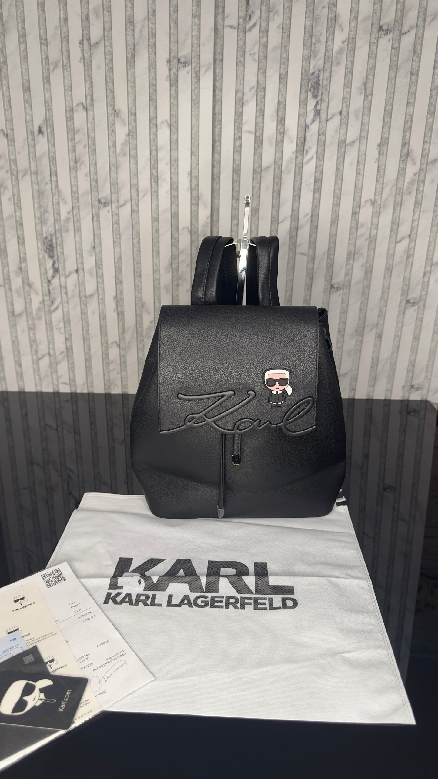 Karl Lagerfeld K/Signature Backpack – Black