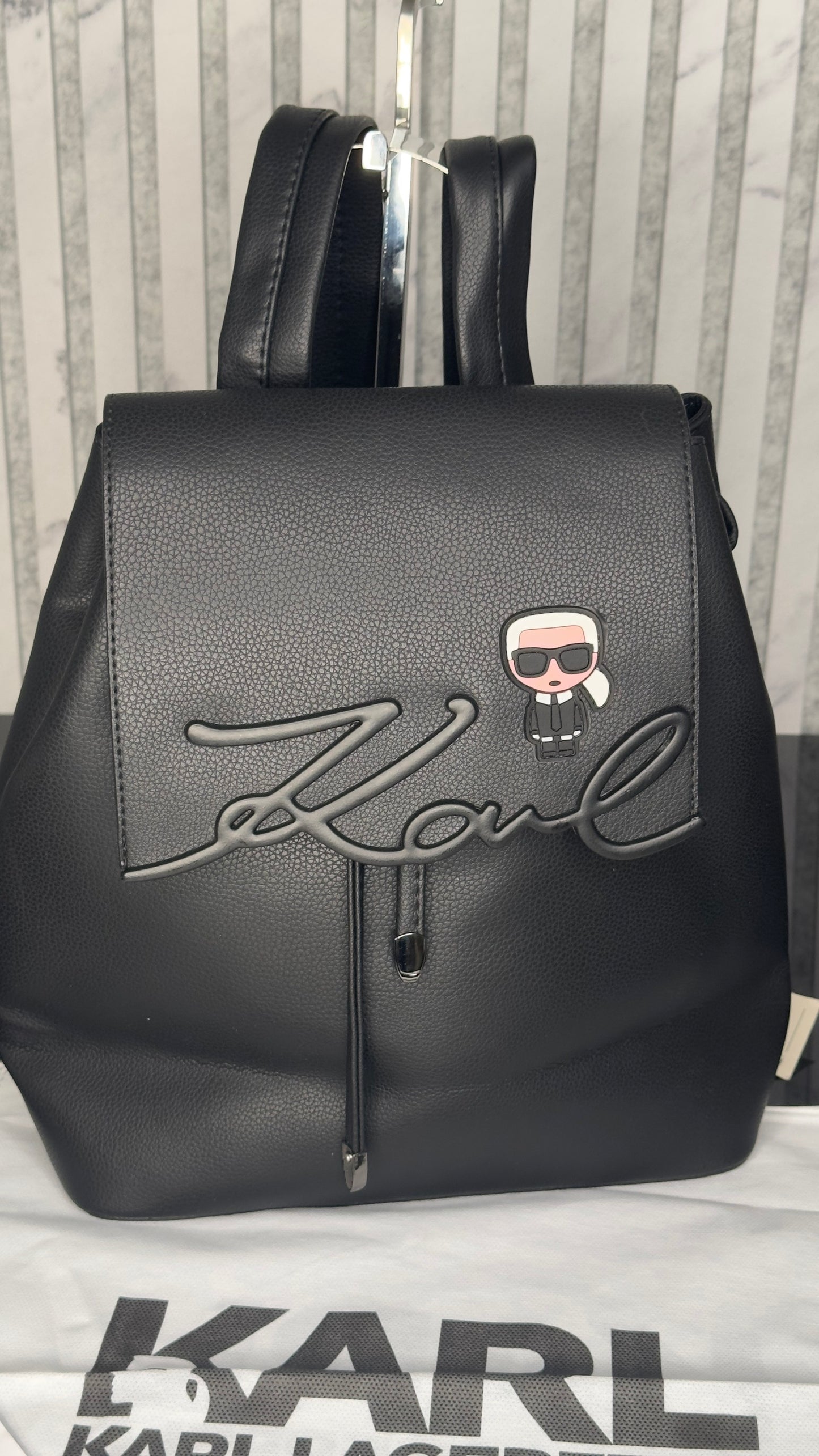 Karl Lagerfeld K/Signature Backpack – Black