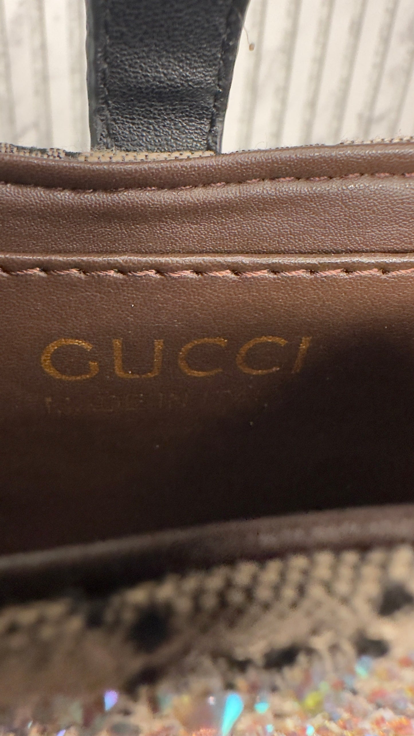 Gucci Jackie 1961 GG Crystal Mini Bag – Beige/Ebony with Brown Leather